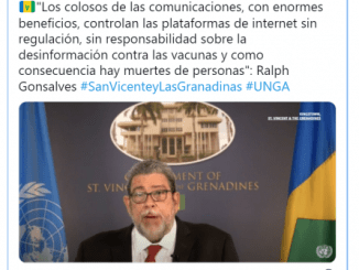 Gonsalves insta al mundo a levantarse en estos tiempos desafiantes.