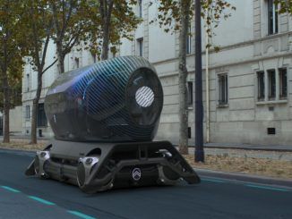 La idea de vehículo autónomo de Citroën es Skate, una plataforma con cápsulas intercambiables que van desde taxi hasta gimnasio móvil