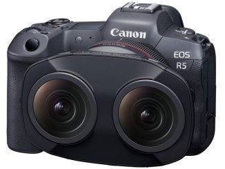 Este curioso objetivo de Canon cuenta con dos lentes de ojo de pez, y con él es posible crear contenido 3D y VR