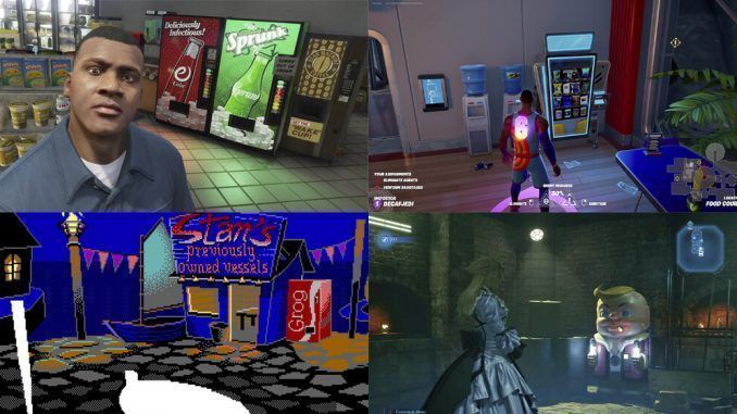 Hay alguien que se está dedicando a recopilar todas las máquinas expendedoras que salen en videojuegos, y es maravilloso