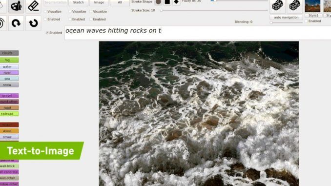 Esta inteligencia artificial de NVIDIA «pinta» fotos mientras hablas
