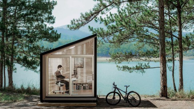 Si tienes un jardín, WorkPod es una forma fácil de montar una caseta que en realidad es un despacho
