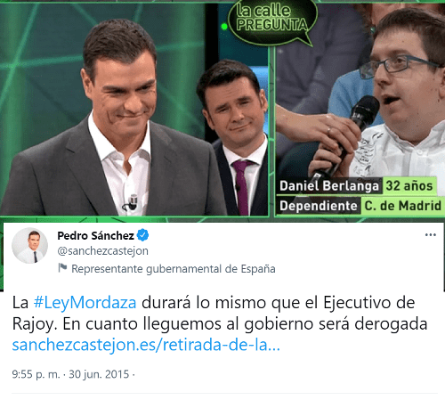 Quitar la ley mordaza promesa quebrantada 002