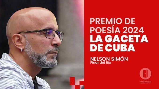 Otorgan premio de Poesía La gaceta de Cuba a Nelson Simón