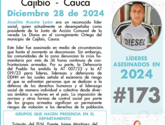 En Colombia los asesinos no descansan en Navidad