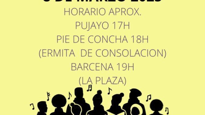Sábado 8 de marzo Marzas en Bárcena de Pie de Concha