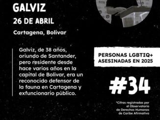 Ya son 34 los gay asesinados en Colombia en 2025