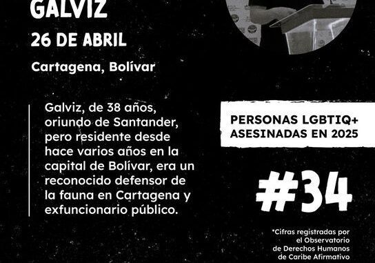 Ya son 34 los gay asesinados en Colombia en 2025