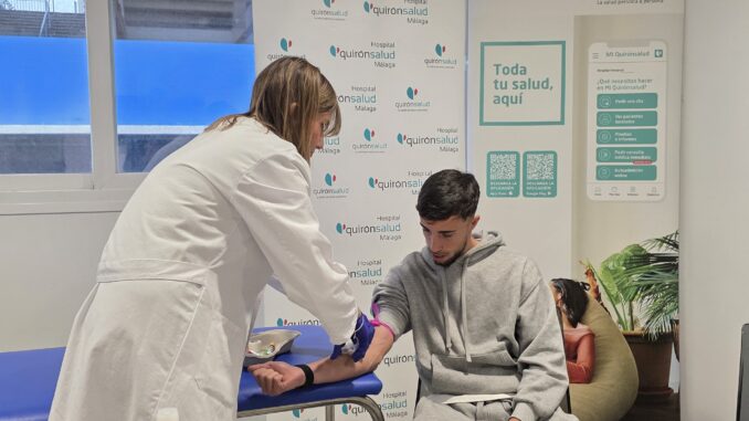 Los jugadores del Málaga CF se someten a una analítica completa con Quirónsalud Málaga